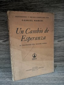 Un cambio de esperanza MARCEL, GABRIEL - Guillermo Kraft
