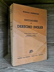 Iniciación al derecho inglés RUBINSTEIN, RONALD - Bosch