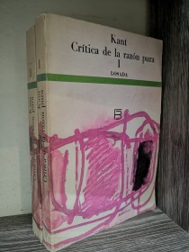 Crítica de la razón pura (2 tomos) KANT, IMMANUEL - Losada