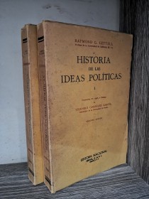 Historia de las ideas políticas (2 tomos) GETTEL, RAYMOND - Editora Nacional