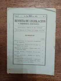 Revista de legislación y jurisprudencia ministrativa AA. VV. - La Paz (1923) 