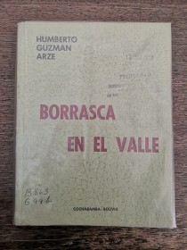 Borrasca en el Valle GUZMÁN ARZE, HUMBERTO - Cochabamba (1960)