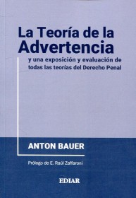 La teoría de la Advertencia BAUER, ANTON – Ediar