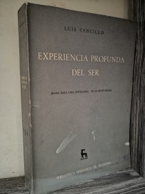 Experiencia profunda del ser CENCILLO, LUIS - Gredos