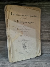 Las cien mejores poesías de la lengua inglesa (1921) MARISTANY, FERNANDO - Cervantes