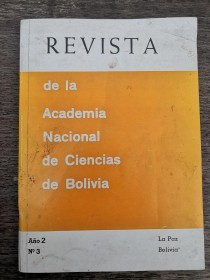 Revista de la Academia Nacional de Ciencias de Bolivia Año 2 n°3