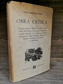 Obra crítica (1° edición) HENRÍQUEZ UREÑA, PEDRO - Fondo de Cultura Económica