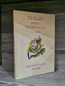 Obra completa JUAN DE TASIS (CONDE DE VILLAMEDIANA) - Marte