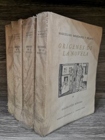 Orígenes de la novela (4 tomos) MENÉNDEZ Y PELAYO, MARCELINO - Emecé