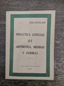 Didáctica especial de aritmética, medidas y formas CARRANZA SILES, JAIME - Universo
