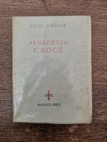 Benedetto Croce SPRIGGE, CECIL - Sur