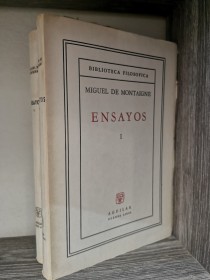 Ensayos (2 tomos) MONTAIGNE, MICHEL DE - Aguilar