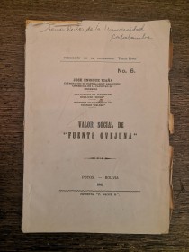 Valor social de Fuente Ovejuna VIAÑA, JOSÉ ENRIQUE - Univ. Tomás Frías (1942)