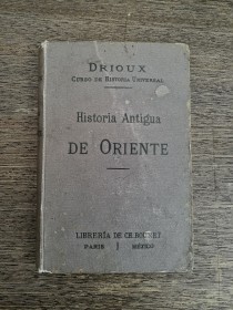 Historia antigua de oriente DRIOUX - Librería de Ch. Bouret