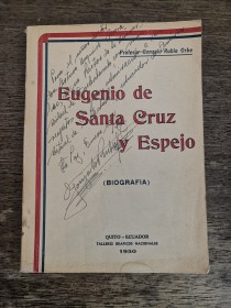 Eugenio de Santa Cruz y Espejo (Biografía) RUBIO ORBE, GONZALO - Quito (1950)