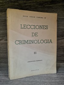 Lecciones de criminología (Tomo II Psico criminal) CADIMA, HUGO CÉSAR - UTO