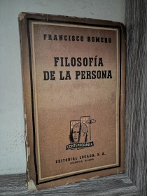 Filosofía de la persona ROMERO, FRANCISCO - Losada