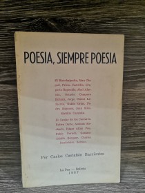 Poesía, siempre poesía CASTAÑON BARRIENTOS, CARLOS - La Paz (1987)