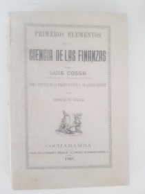 Ciencia de las finanzas (1908) - Cossa, Luis - El Universo