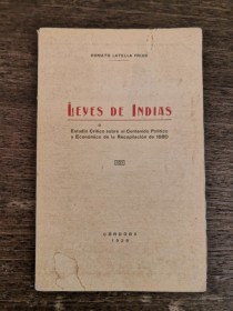 Leyes de Indias LATELLA FRIAS, DONATO - Córdoba (1926)