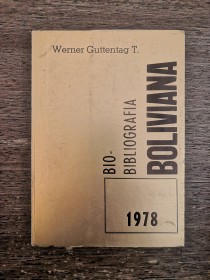 Bibliografía boliviana GUTTENTAG, WERNER (1978)