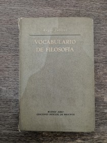 Vocabulario de filosofía JOLIVET, RÉGIS - Desclée