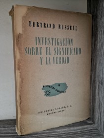 Investigación sobre el significado y la verdad RUSSELL, BERTRAND - Losada