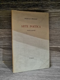 Arte poética BOILEAU, NICOLAS - Clásica