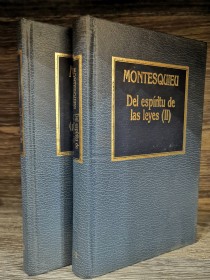 Del espíritu de las leyes (2 tomos) MONTSQUIEU - Hyspamérica