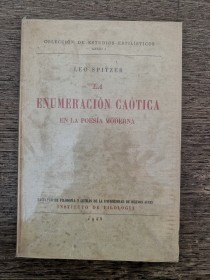 La enumeración caótica en al poesía moderna SPITZER, LEO - UBA