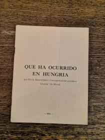 Que ha ocurrido en Hungría BARANNIKOV, PAVEL (1956)