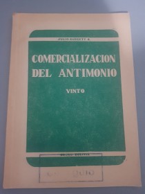 Comercialización del antimonio (Vinto) - Garrett, Julio - Oruro, 1963