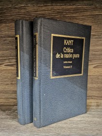 Crítica de la razón pura (2 tomos) KANT, IMMANUEL - Hyspamérica