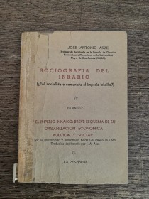 Sociografía del Inkario ARZE, JOSÉ ANTONIO - Fenix (1952)