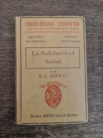 La solidaridad social DUPRAT, G. L. - Daniel Jorro Editor