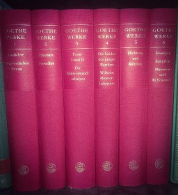 Obras Completas de Goethe en alemán (6 tomos) Insel Verlag. Tapa dura en tela 